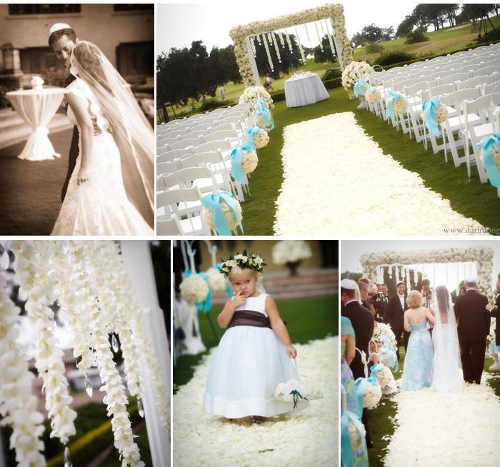 Vrai mariage: décoration de mariage bleu, blanche et chocolat theme mer