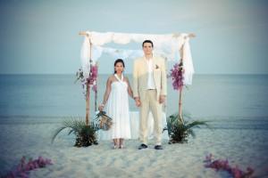 Marisol+Ludovic’s beach wedding, Panama