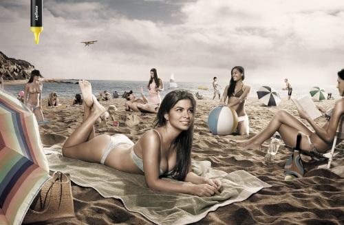 Topless sur la plage