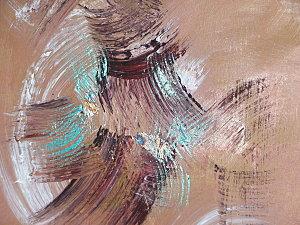 Toile voile turquoise brun DSC01980