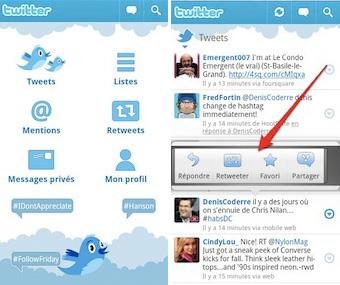 android twitter Twitter lance une application Android