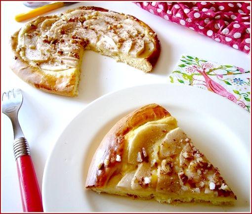 Tarte briochée aux poires et mon nouveau blog essai_pur_le_blog_plus_cliar