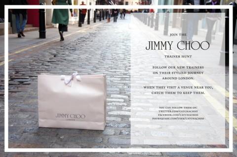 Chasse au trséor Jimmy Choo Foursquare