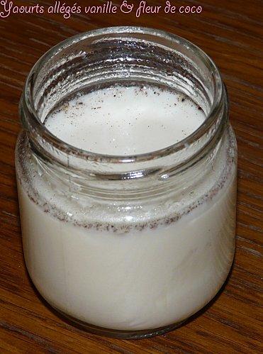 yaourts allégés vanille fleur de coco
