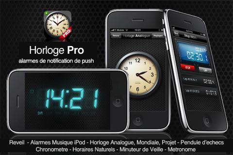 Horloge Pro pour iPhone : 5 codes iTunes à gagner