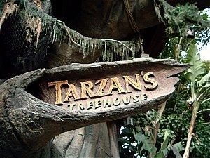 Tarzan's Treehouse Entrance Sign