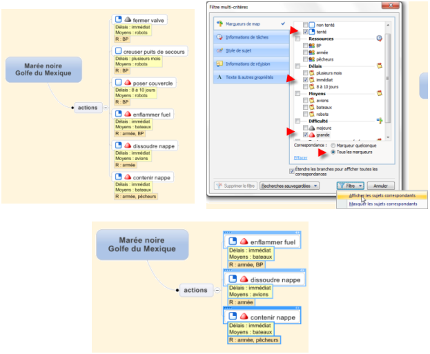 le filtre multicritères de MindManager 10 fonctions pratiques que vous devez connaître