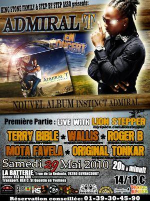Admiral T en concert à Guyancourt dans les Yvelines (78)
