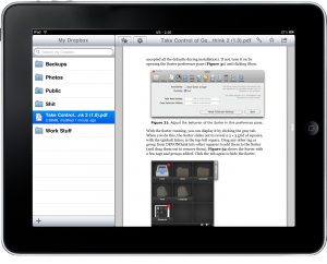 Dropbox iPad - 2 Dropbox arrive sur iPad