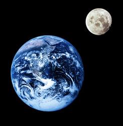 la terre et la lune