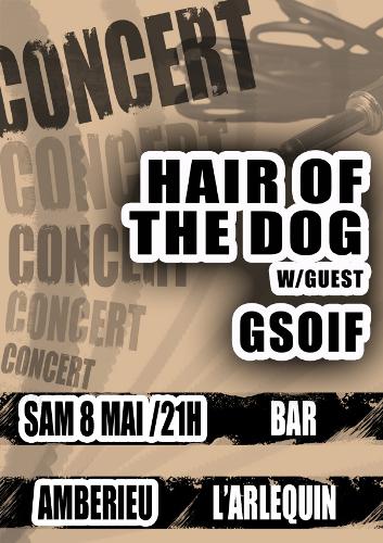 Hair Of The Dog (+ guests) – Concert à l’Arlequin (Ambérieu, 8 mai 2010, 21h)