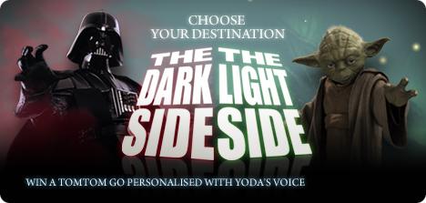 Avec TomTom, May the 4th be with you ! http://starwars.tomtom.com/voices/content/img/starwars/banners/teaser-game-lid1.jpg