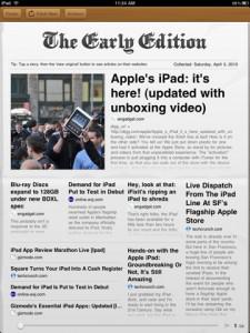 The Early Edition transforme vos flux RSS en journal numérique
