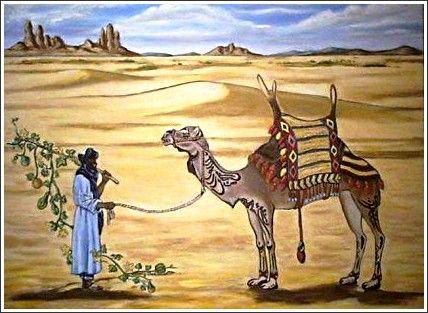 Sahara, peintres Touaregs du désert redha