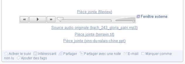 Google Reader - Flux avec fichiers joints Google Reader - Flux avec fichiers joints