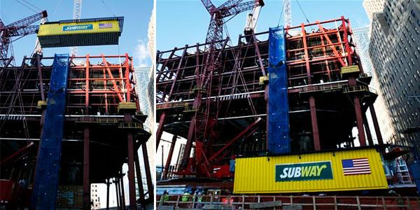 Coup de pub pour la chaîne Subway! Coup de pub pour la chaîne Subway!