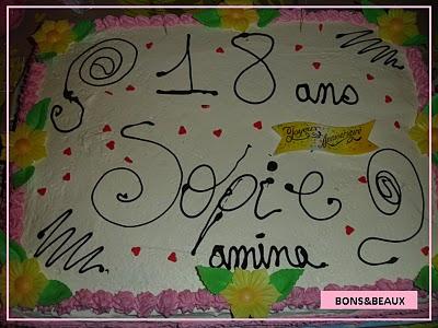 GATEAU POUR LES 18 ANS GATEAU POUR LES 18 ANS