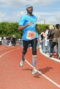 Ronald Tintin à l'arrivée du Marathon de Sénart 2010 !!!