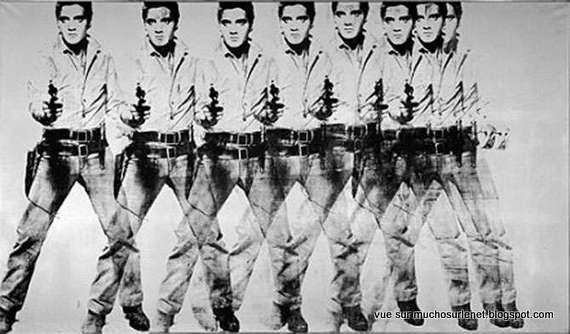 Huit Elvis de Andy Warhol 