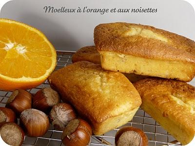 Moelleux à l'orange et aux noisettes Moelleux à l'orange et aux noisettes