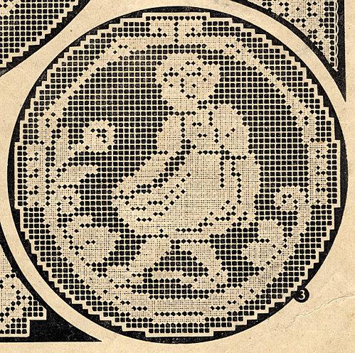 Trois charmants modèles de filets anciens Trois charmants modèles de filets anciens