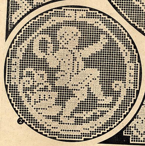 Trois charmants modèles de filets anciens Trois charmants modèles de filets anciens