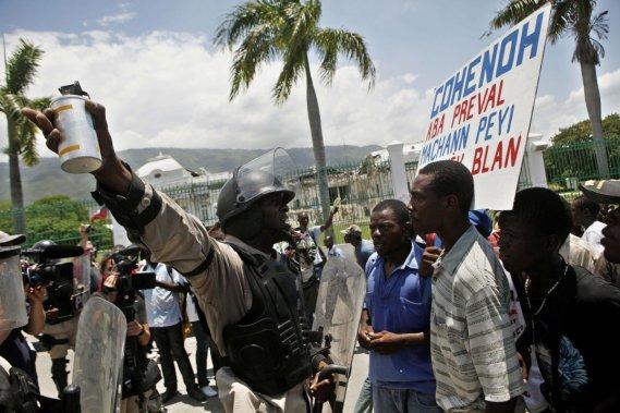 Haïti : manifestation anti-Préval Haïti : manifestation anti-Préval
