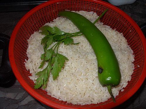Timbale de riz en couronne aux pois chiches et 4 poivrons SS854632