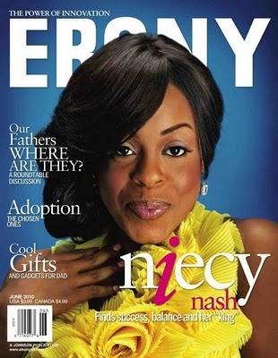 Niecy en couverture d'Ebony magazine en juin
