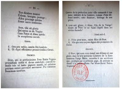 ..LE PUY-NOTRE-DAMEPélerinage de la Sainte Ceinture1873. ... ..LE PUY-NOTRE-DAMEPélerinage de la Sainte Ceinture1873. ...