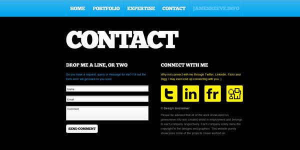 30 pages de contacts tendances et originales pour inspirer vos webdesign