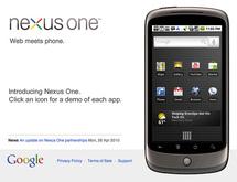Nexus One n'est plus à vendre sur son site en ligne...