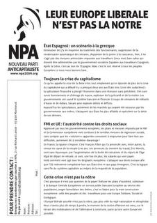 LEUR EUROPE LIBERALE N’EST PAS LA NOTRE LEUR EUROPE LIBERALE N’EST PAS LA NOTRE