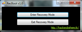 RecBoot : Le mode recovery en un clic !