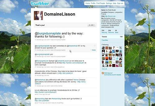 pas à la vigne, pas dans la cave?, pas au blog? où est passée la baladeuse de Lisson? Twitter DomaineLisson