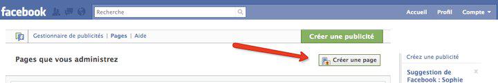 Creer une page sur Facebook 2 Etape 3: Créer votre page!