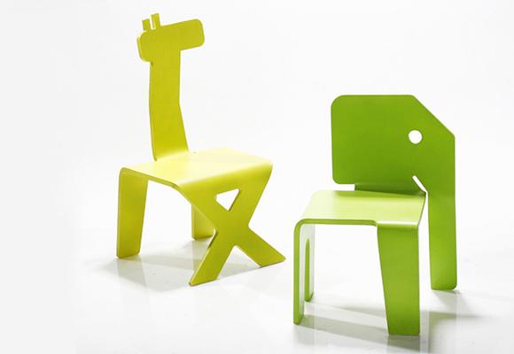 animal-chairs ELAD OZERI // giraffe & elephant chairs