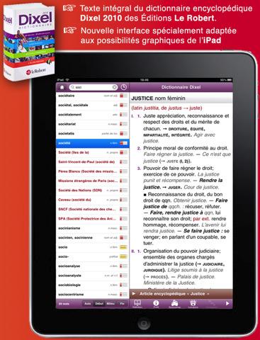 Le dictionnaire Le Robert débarque sur l’iPad