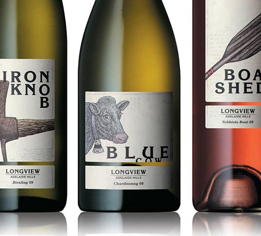 Les étiquettes des vins du domaine Longview Estate by Voice…