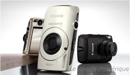 Canon Ixus 300 HS, APN haut de gamme avec vidéo HD et HS system