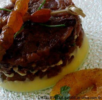 Confit de canard au Chutney de Pomme & Oignon rouge sur Purée de patates douces et Raisins Golden Caramélisés au Miel de Manuka et Cannelle Confit de canard au Chutney de Pomme & Oignon rouge sur Purée de patates douces et Raisins Golden Caramélisés au Miel de Manuka et Cannelle