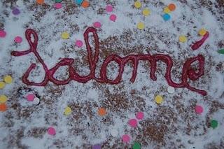 gâteau chocolat de Bonne-Maman pour l'anniversaire de SAlomé