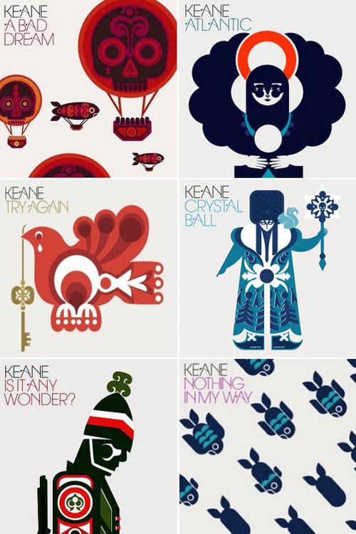 40 pochettes d'album graphiques et originales