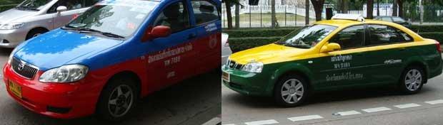Un Taxi à Bangkok ? Oui, mais de quelle couleur ?