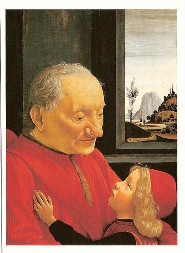 Ghirlandaio, Portrait de vieillard avec un enfant.