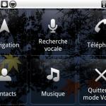 menu-voiture Android 2.2 Froyo, impressions et visuels