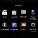 multitask Android 2.2 Froyo, impressions et visuels