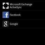 Ajout-compte Android 2.2 Froyo, impressions et visuels