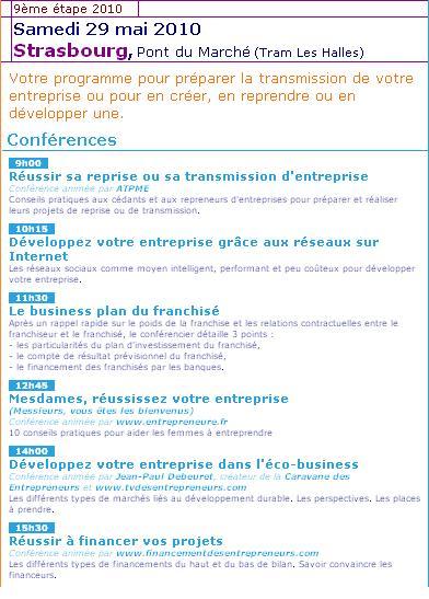 La Caravane des Entrepreneurs passe à Strasbourg le 29 mai La Caravane des Entrepreneurs passe à Strasbourg le 29 mai