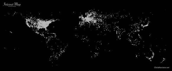 worlddotblack-small 9 cartes du réseau Internet